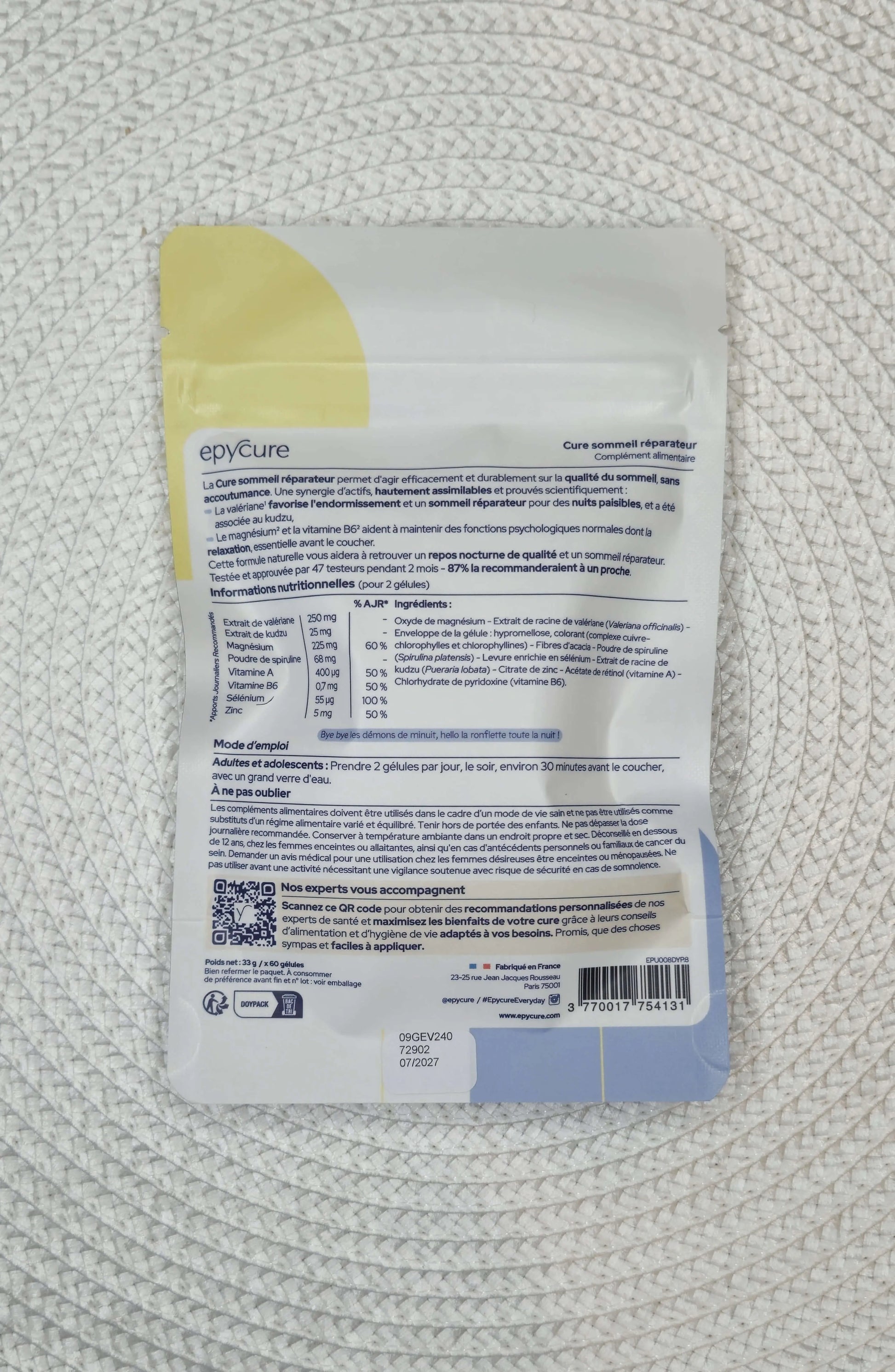 Cure Sommeil réparateur Epycure